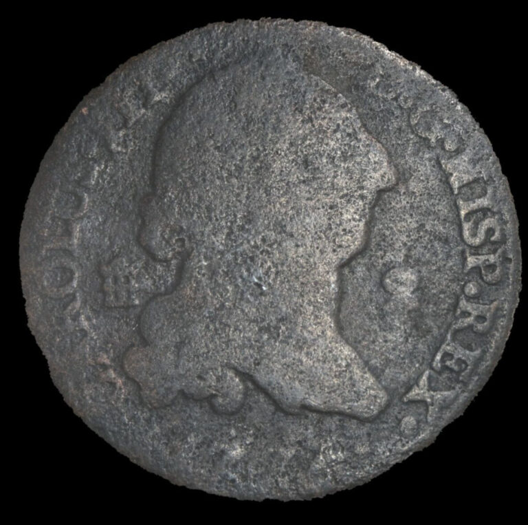 Read more about the article Carlos III of Spain  1774  2 Maravedis coin – Lot #6009