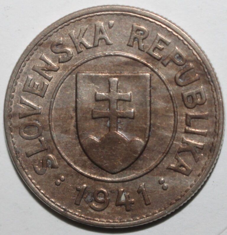 Read more about the article Slovakian 1 Koruna Coin 1941 KM# 6 Slovakia World War II WWII WW2 One