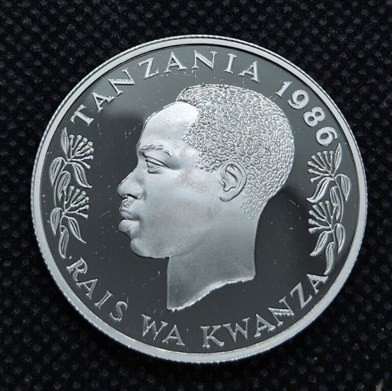 Read more about the article 1986 Tanzania 100 Shilingi Silver Proof | World Wildlife Fund | 25 000 Minted