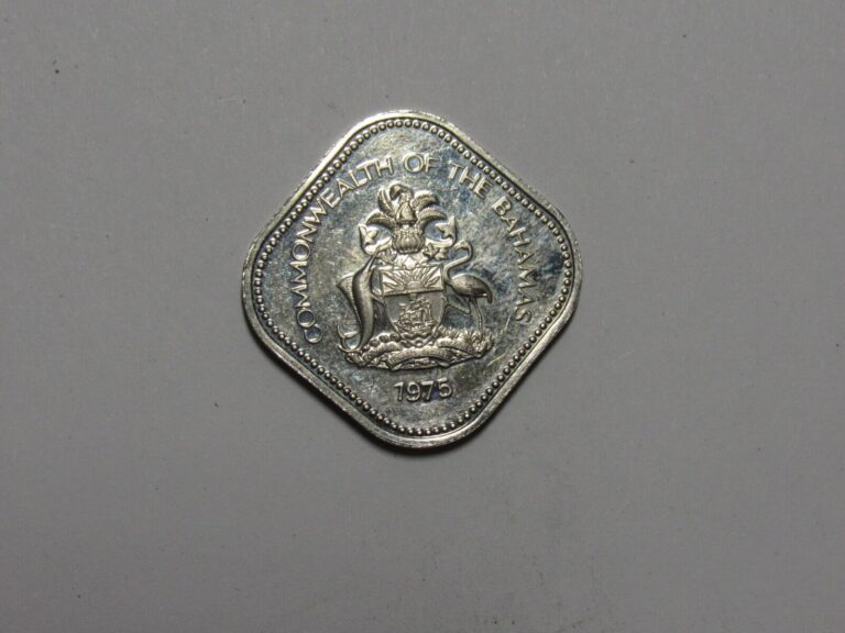 Read more about the article Bahamas Coin – 1975 15 Cents – Proof  spots