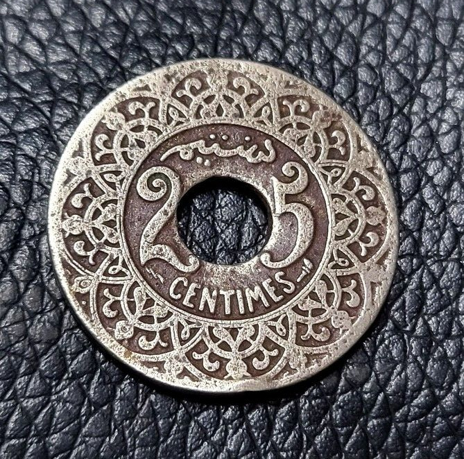 Read more about the article 1921  MOROCCO 25 CENTIMES  COIN.