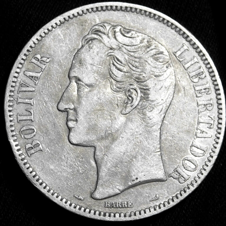 Read more about the article Venezuela  1911  5 Bolivares  A1-23-536