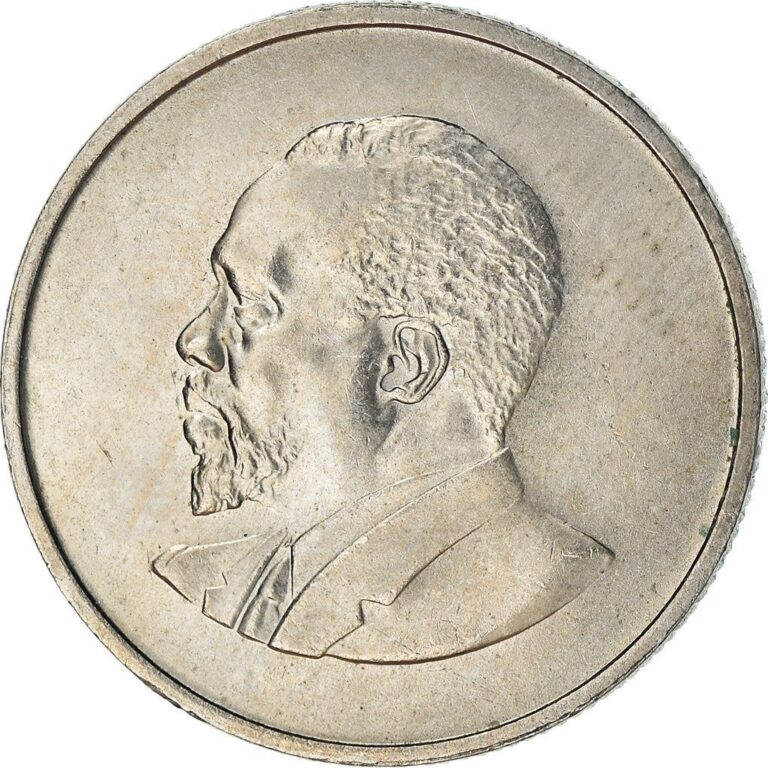 Read more about the article Kenya 25 Cents Coin | Mzee Jomo Kenyatta | KM3 | 1966 – 1967