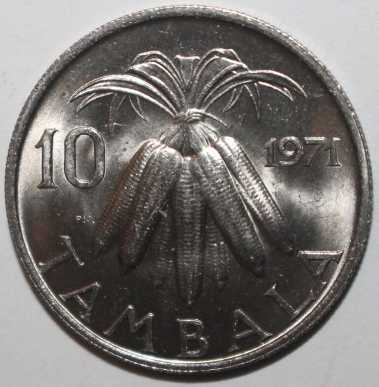 Read more about the article Malawi 10 Tambala Coin 1971 KM# 10.1 Banda Corn Ten