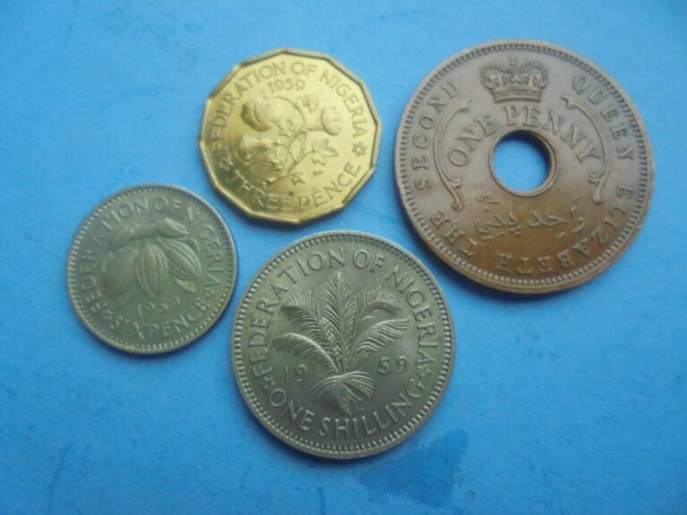 Read more about the article Nigeria   1959 Collection of 4 Nice Coins  as shown.