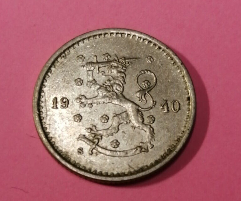 Read more about the article *Finland * – 50 penniä * 1940*  Nickel *  – *condition  EF *