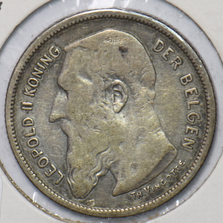 Read more about the article Belgium 1904 2 Francs 240246 combine shipping