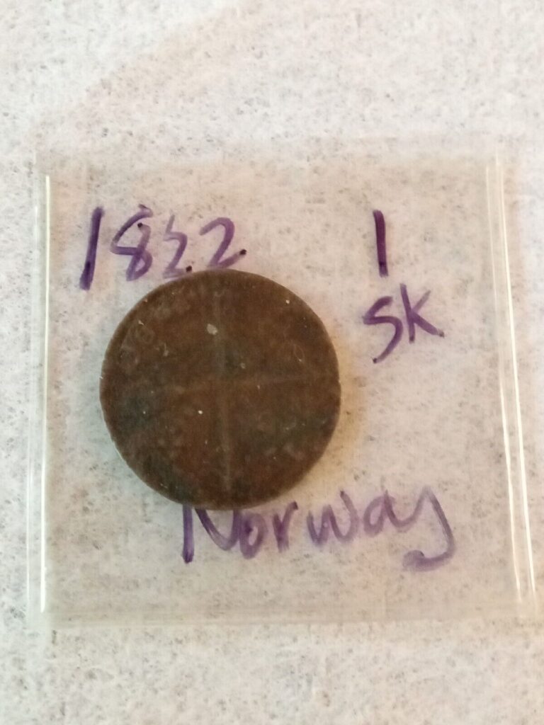 Read more about the article 1822 NORWAY 1 SKILLING – AUTHENTIC Early Issue Circ