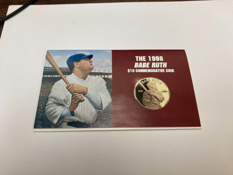 Read more about the article KAPPYSCOINS  MARSHALL ISLANDS 1998 BABE RUTH COMMEMORATIVE $10.00 COIN   CS1861