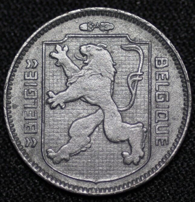 Read more about the article BELGIUM ~ 1944 ~ Franc ~ DUTCH LEGEND ~ ( 1 COIN ONLY ) World Coin ☘️ W-#259 ☘️