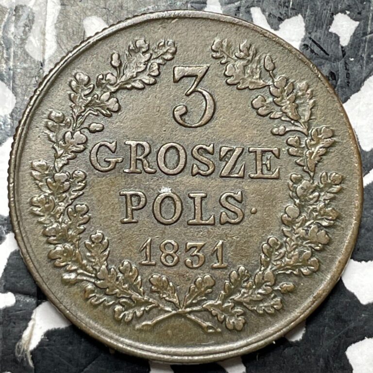 Read more about the article 1831-KG Poland 3 Grosze Lot#JM5746 Nice! C#120