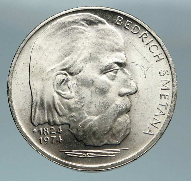 Read more about the article 1974 CZECH REPUBLIC Czechoslovakia MUSICIAN BEDRICH SMETANA 100Korun Coin i84669