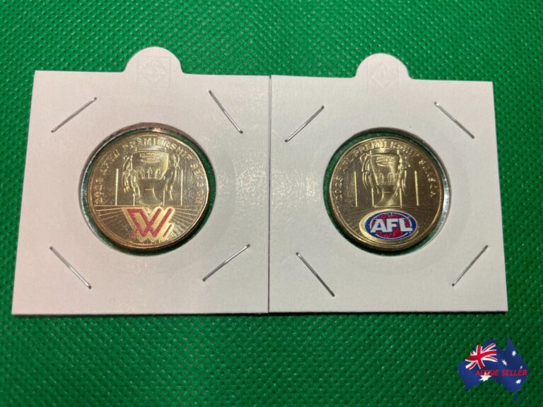 Read more about the article 2023 australian football league  afl premiership $1 coin 2 coloured coins