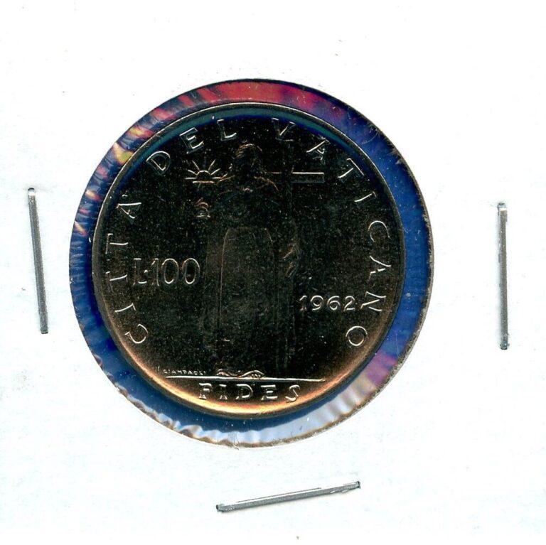 Read more about the article 1962 Vatican City 100 Lire Pope Ioannes XXIII One Hundred Lira #03 Coin
