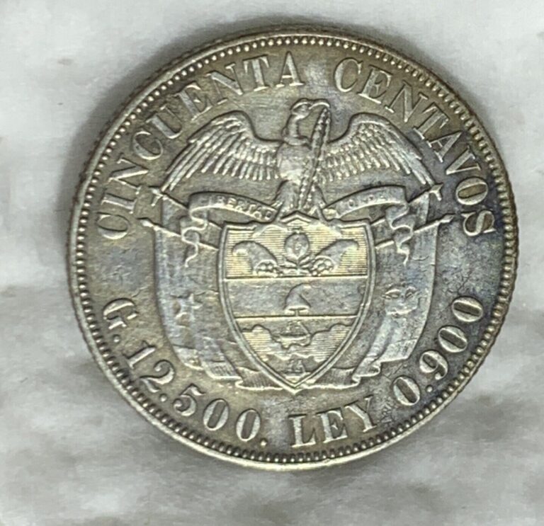 Read more about the article 1934 COLOMBIA 50 CENTAVOS SILVER COIN