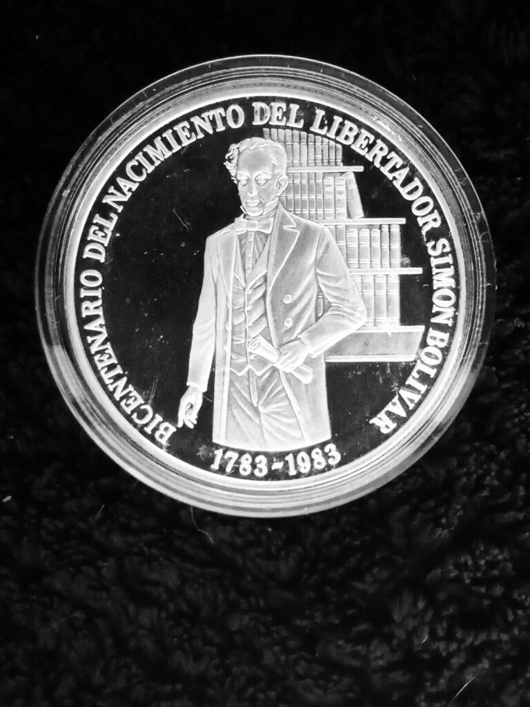 Read more about the article Venezuela 1oz Silver Coin Bicentenario del Libertador 100bs. Ley 900