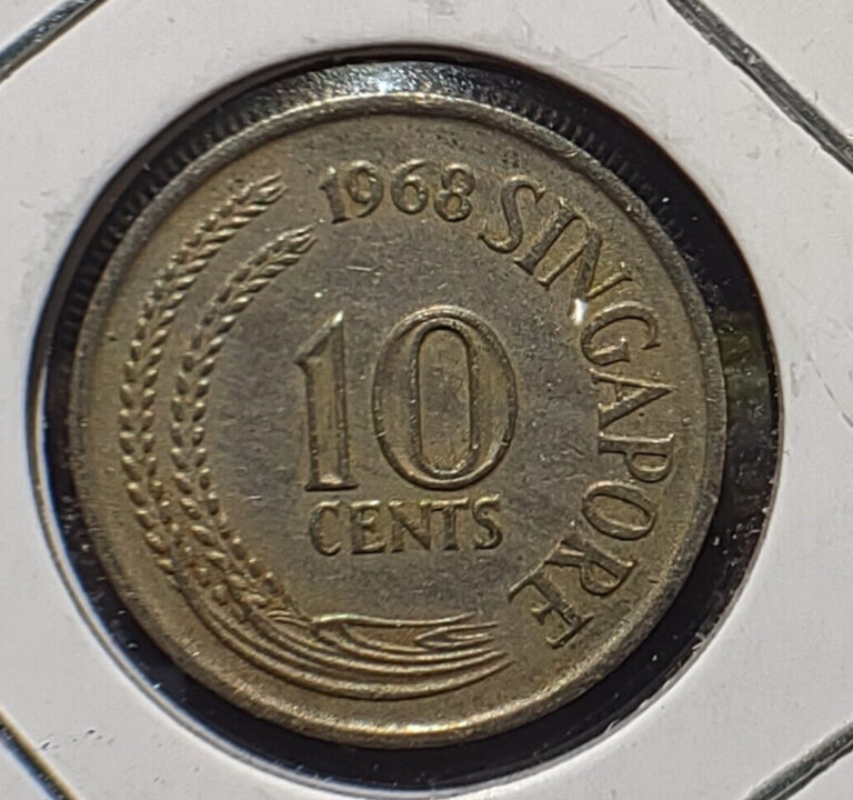 Read more about the article 1968 Singapore Singaporean 10 Cents Seahorse Coin