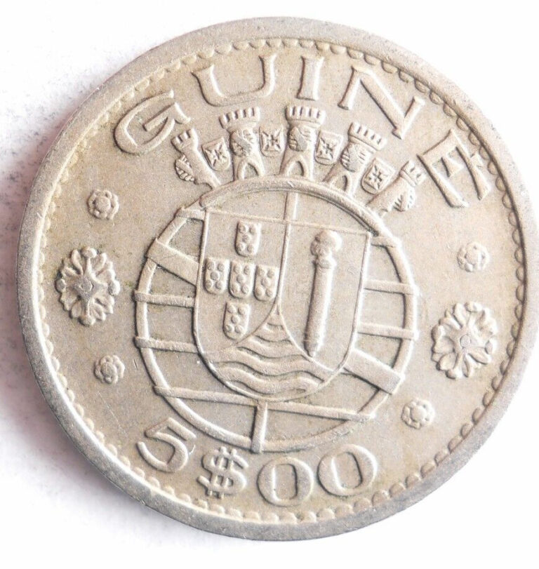 Read more about the article 1973 GUINEA-BISSAU 5 ESCUDOS – Excellent Coin – FREE SHIP – Bin #704