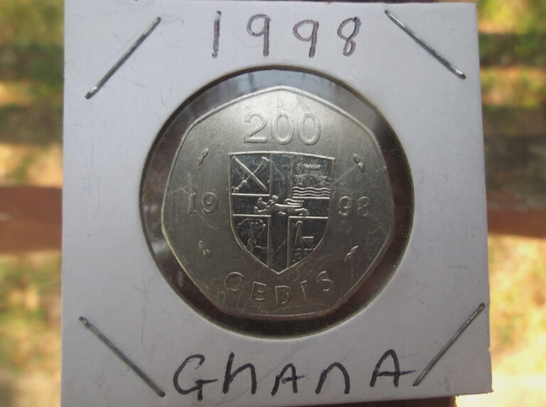 Read more about the article 1998 Ghana 200 Credis Coin Old Collectible Ghanaian Coins Money Moneda Rare