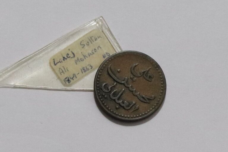 Read more about the article 🧭 🇾🇪 Yemen (West Aden) Lahej Ali Mohasan  1/2 Baiza ND (1860) Rare B64 #2104
