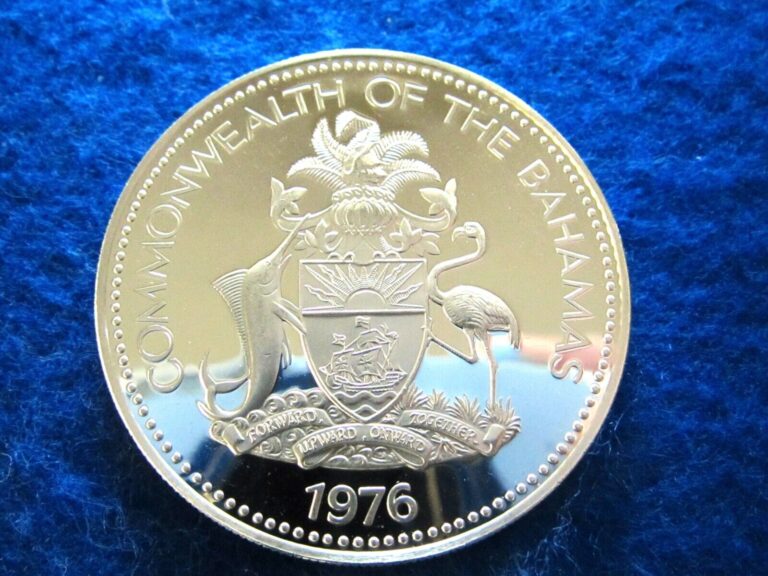 Read more about the article 1976 Bahamas Gem Silver Proof Five Dollars – Over 1 1/4 oz. Net Pure Silver