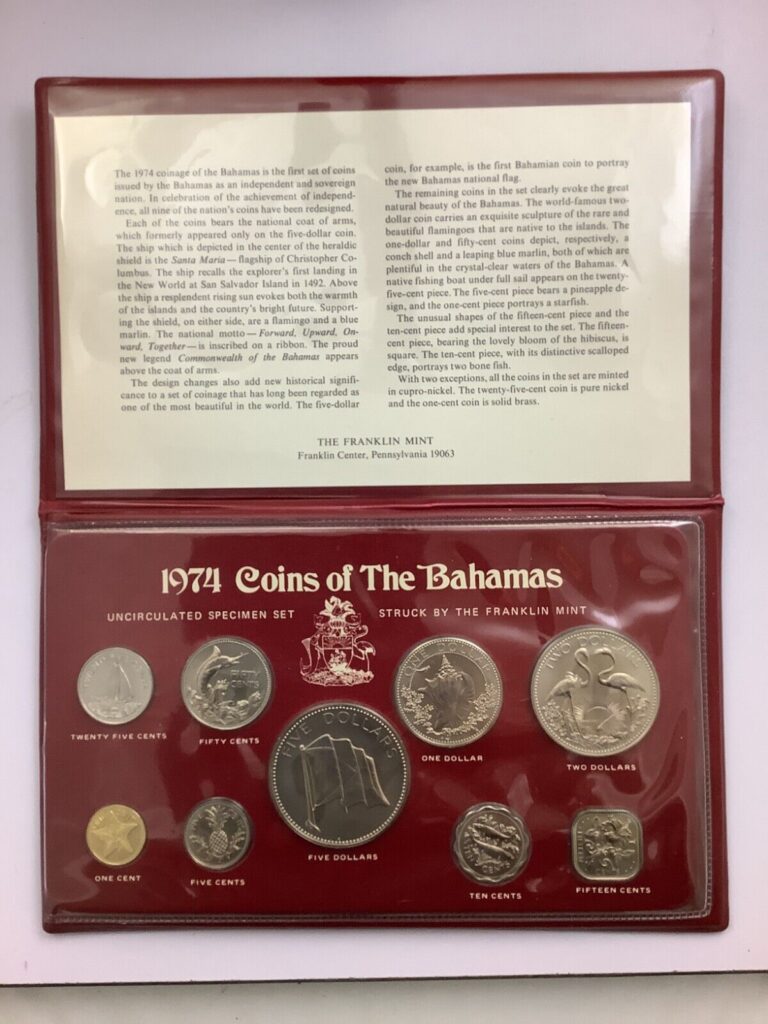 Read more about the article 1974 Coins of the Bahamas Uncirculated Set of 9 Coins