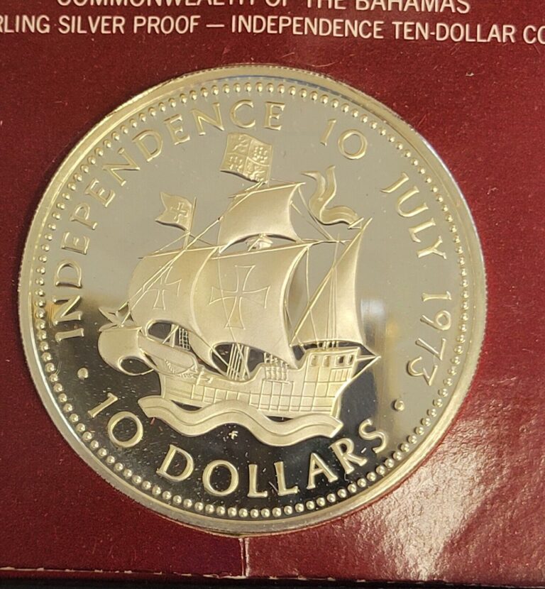 Read more about the article 1973 Bahamas Independence Sterling Silver Proof Ten-Dollar Coin