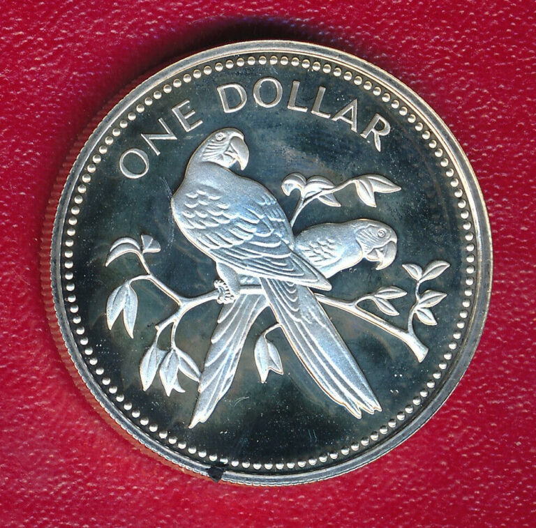 Read more about the article BELIZE 1974 ONE DOLLAR PROOF SILVER COIN **CHOICE PROOF** FREE SHIPPING!!