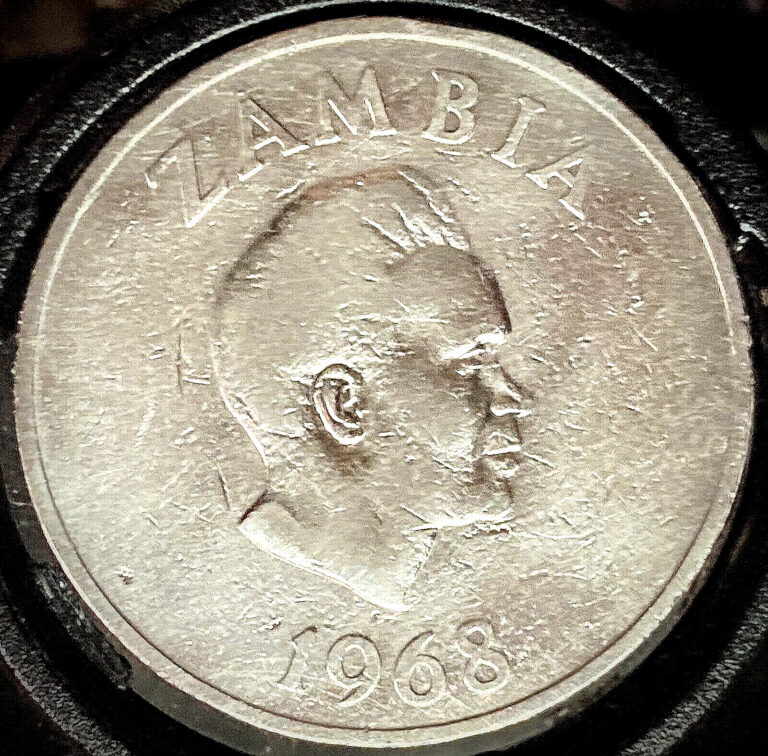 Read more about the article Vintage 1968 Zambia Coin Kenneth Kaunda 20 Ngwee – Roan Antelope