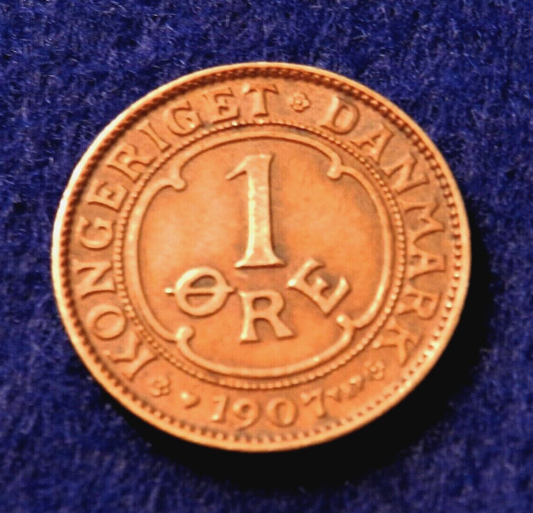Read more about the article 1907 Denmark Ore – Beautiful 1st Year Coin – See Pictures