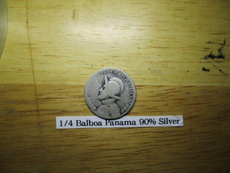 Read more about the article SILVER!! 90%  1/4 Balboa  Panama  !930