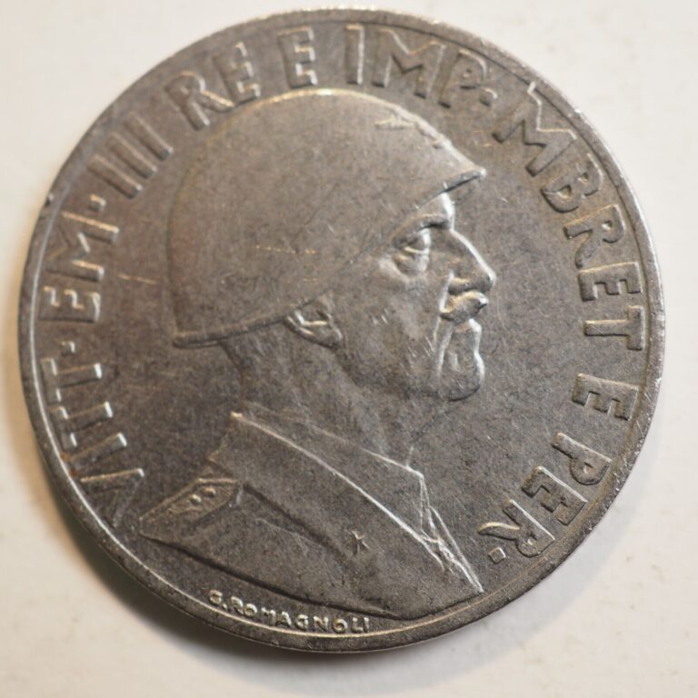 Read more about the article 1 Lek 1939 Albania Coin   Vittorio Emanuele III  FREE SHIPPING A3298