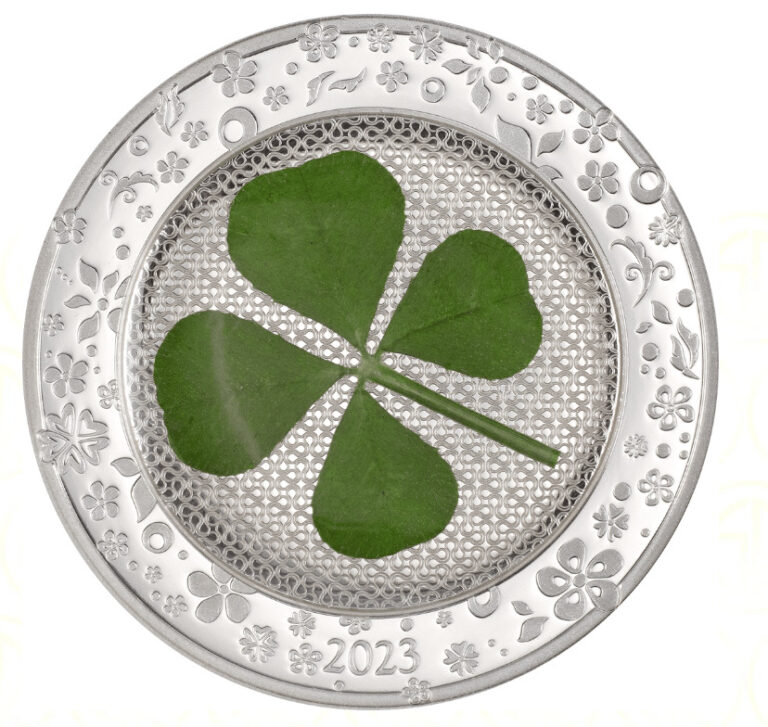 Read more about the article 2023 Palau Four-Leaf Clover Ounce of Luck 1oz Silver Proof Coin