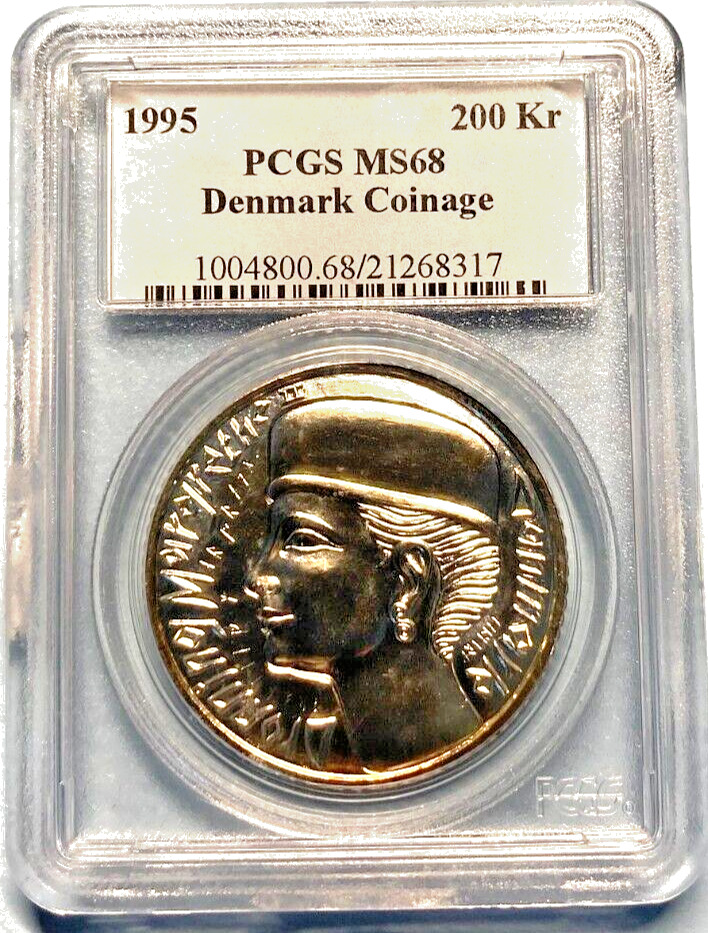 Read more about the article 200 Kroner Denmark 1995  PCGS  MS68/Km # 880  pop 2/4