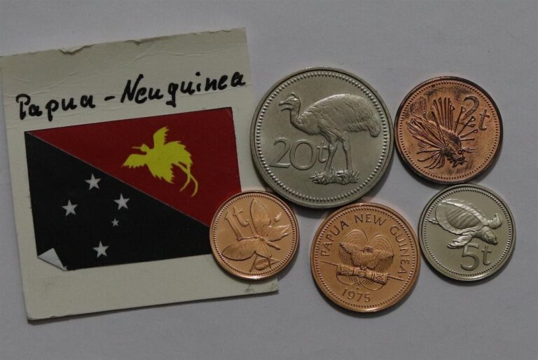 Read more about the article 🧭 🇵🇬 PAPUA NEW GUINEA COIN SET B55 #94 XJ32