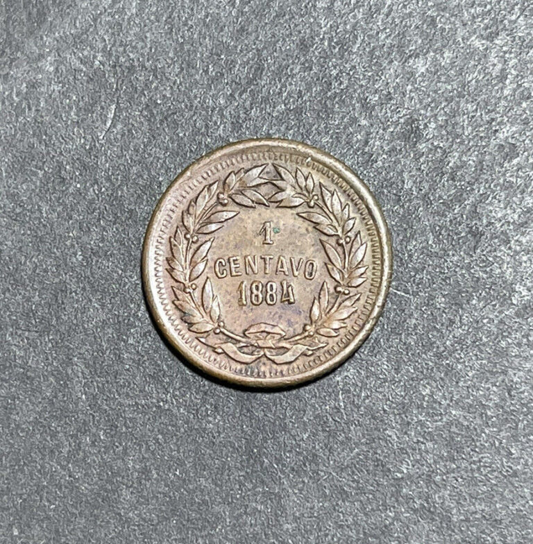 Read more about the article 1884 Honduras One Centavo Great Condition RARE KEY DATE 24 000 Mintage