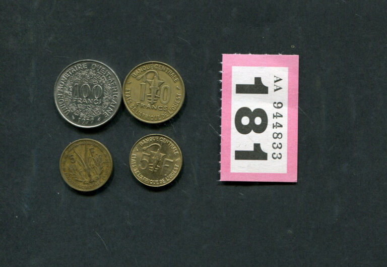Read more about the article Lot of  4    coins of     West  Africa countries