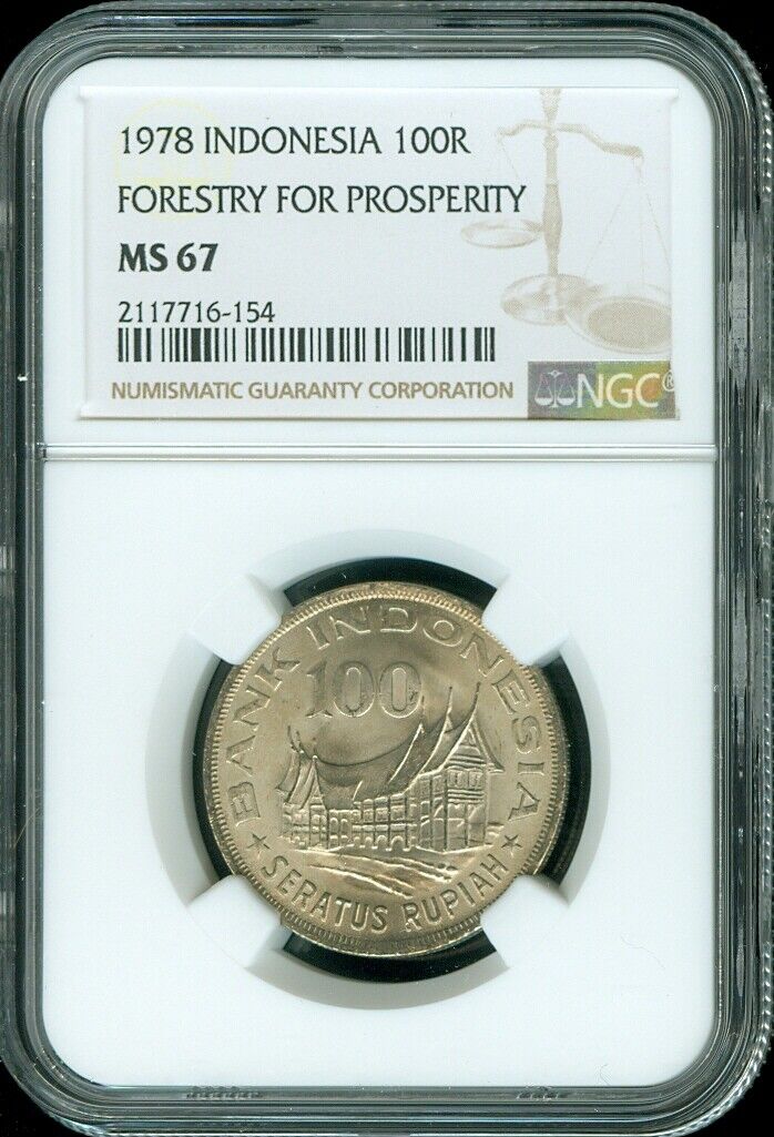 Read more about the article 1978 INDONESIA 100 RUPIAH “FORESTRY FOR PROSPERITY” NGC MS67 UNC FINEST KNOWN