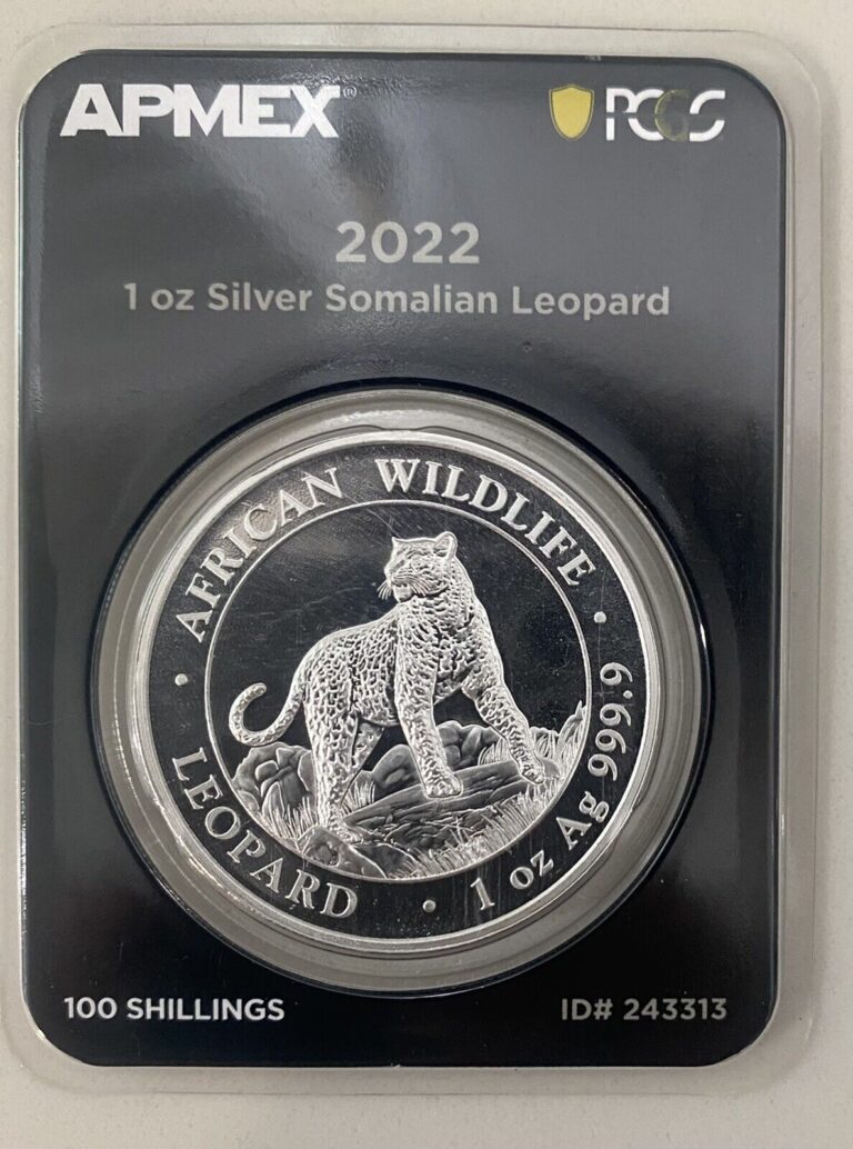 Read more about the article 2022 Somalia 1 oz Silver Leopard (MD® Premier + PCGS FS)