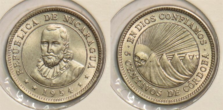 Read more about the article Nicaragua 1954 5 Centavos BU P290282 combine shipping