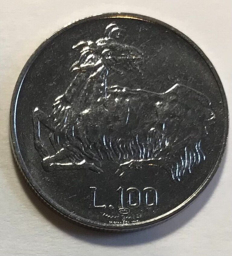 Read more about the article San Marino 100 Lire 1974 – Goat – Uncirculated