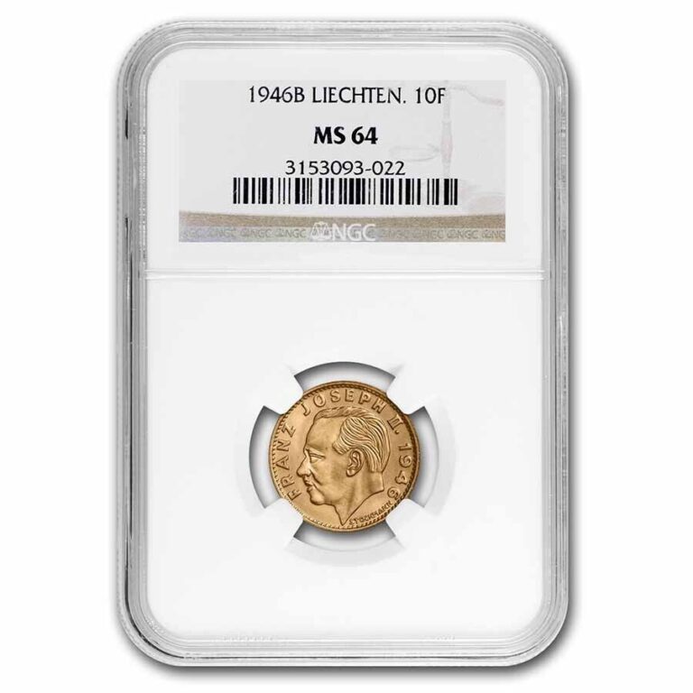 Read more about the article 1946-B Liechtenstein Gold 10 Franken MS-64 NGC – SKU#271745