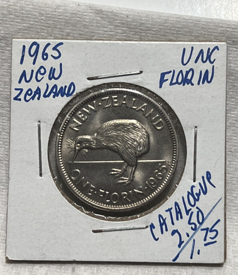 Read more about the article 1965 New Zealand One Florin UNC (INV C)