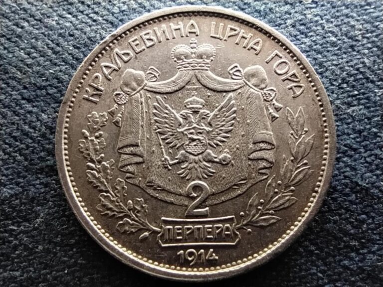 Read more about the article Montenegro Nikola I (1860-1918) 2 Perpera .835 Silver Coin 1914