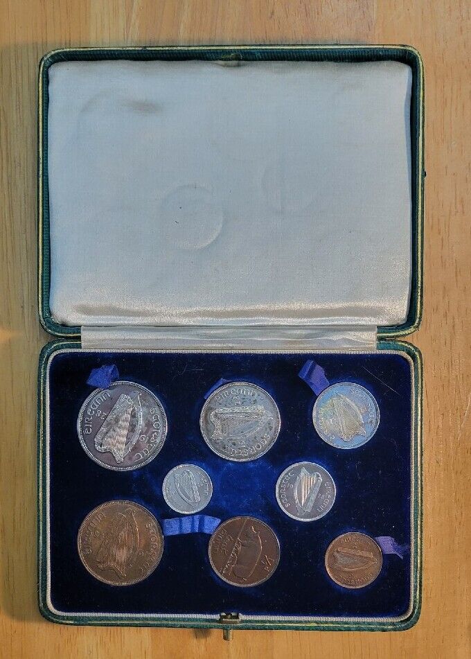 Read more about the article 1928  Ireland 8 Coin Irish Proof Set Only  6 000 Minted