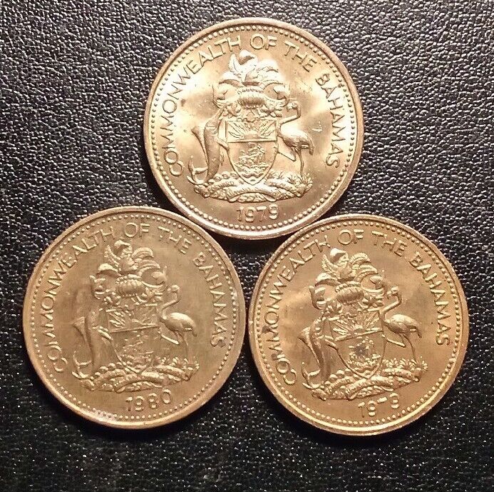 Read more about the article 1979-1980 Bahamas Set of 3 Coins