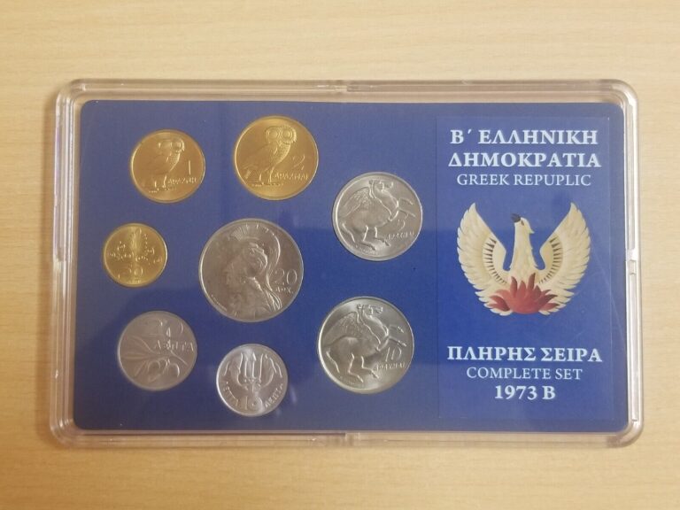 Read more about the article 1973 B Greece Drachma Lepta Coin Set – Junta