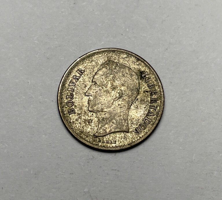 Read more about the article 1948 VENEZUELA SILVER 1/4 BOLIVAR ***FREE SHIPPING***