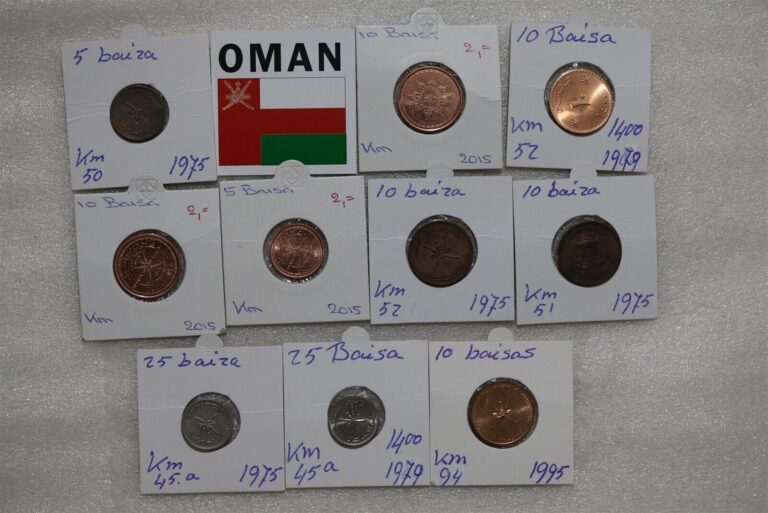 Read more about the article OMAN – 10 OLD COINS LOT B49 #N641