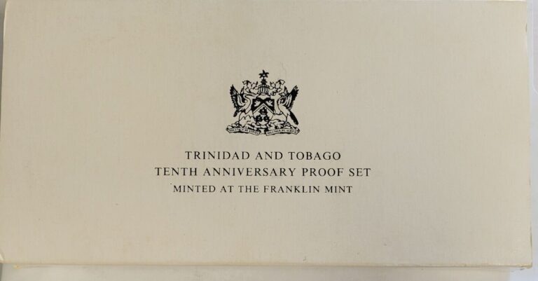 Read more about the article TRINIDAD AND TOBAGO 1972 10TH ANNIVERSARY PROOF COINS-ORIGINAL HOLDER